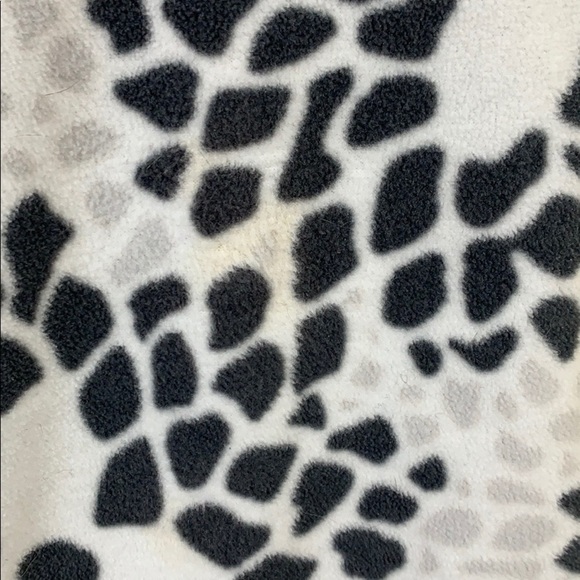 Columbia black white sweater fleece sz M - Picture 4 of 8